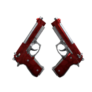 StatTrak™ Dual Berettas | Hemoglobin (Minimal Wear)