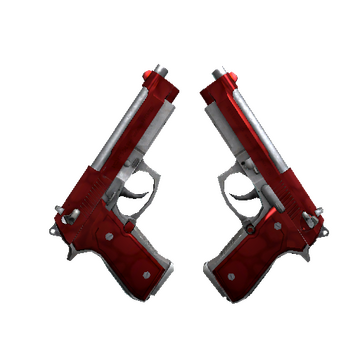 StatTrak™ Dual Berettas | Hemoglobin (Minimal Wear)