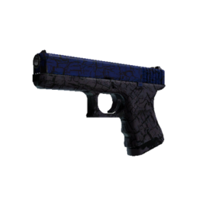 StatTrak™ Glock-18 | Blue Fissure (Well-Worn)