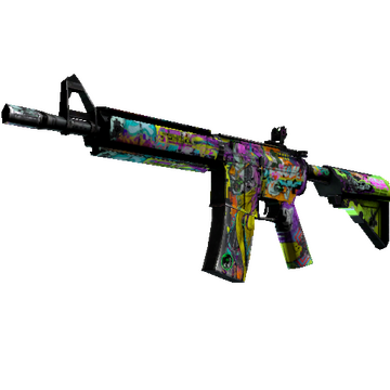 StatTrak™ M4A4 | In Living Color (Battle-Scarred)
