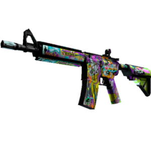 StatTrak™ M4A4 | In Living Color (Well-Worn)