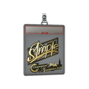 Sticker Slab | s1mple (Gold) | Stockholm 2021