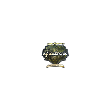 Sticker | electronic (Gold) | Berlin 2019