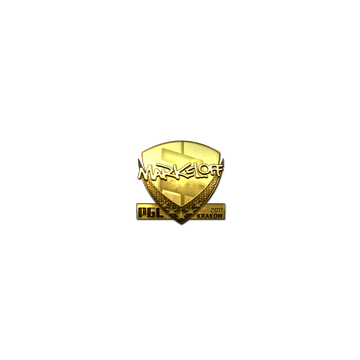 Sticker | markeloff (Gold) | Krakow 2017