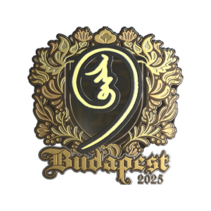 Sticker | nin9 (Gold) | Budapest 2025