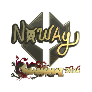 Sticker | noway (Gold) | Shanghai 2024