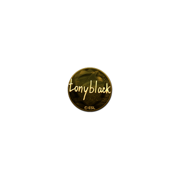 Sticker | tonyblack (Gold) | Katowice 2019