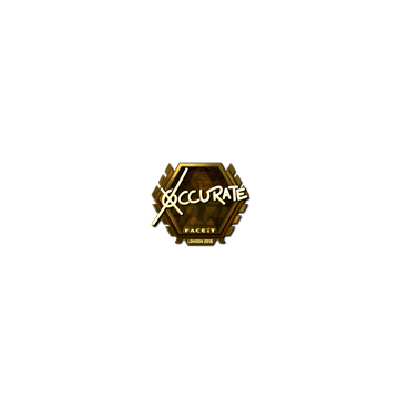 Sticker | xccurate (Gold) | London 2018