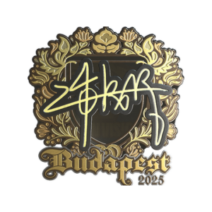 Sticker | z4KR (Gold) | Budapest 2025
