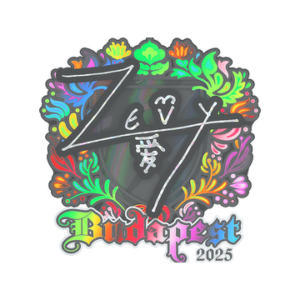 Sticker | zevy (Holo) | Budapest 2025