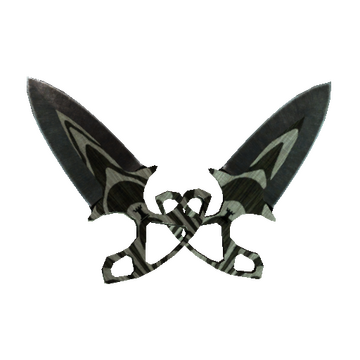 ★ Shadow Daggers | Black Laminate (Battle-Scarred)