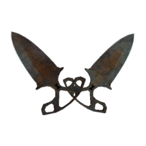 ★ Shadow Daggers | Rust Coat (Battle-Scarred)