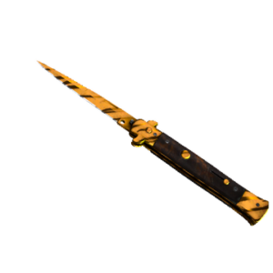 ★ StatTrak™ Stiletto Knife | Tiger Tooth (Minimal Wear)